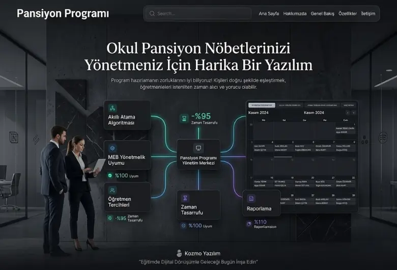 Pansiyon Programı Akıllı Nöbet ve Belletici Otomasyonu görseli